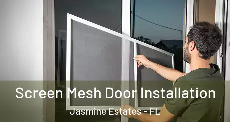  Screen Mesh Door Installation Jasmine Estates - FL